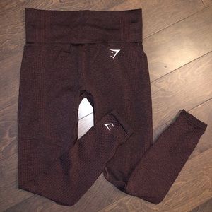 Gymshark Vital Seamless Leggings - Brown Marl  S